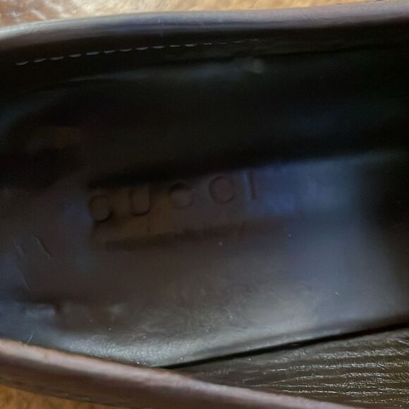 Gucci Mens Brown Horsebit Leather loafers size 9.5 D - Picture 2 of 7